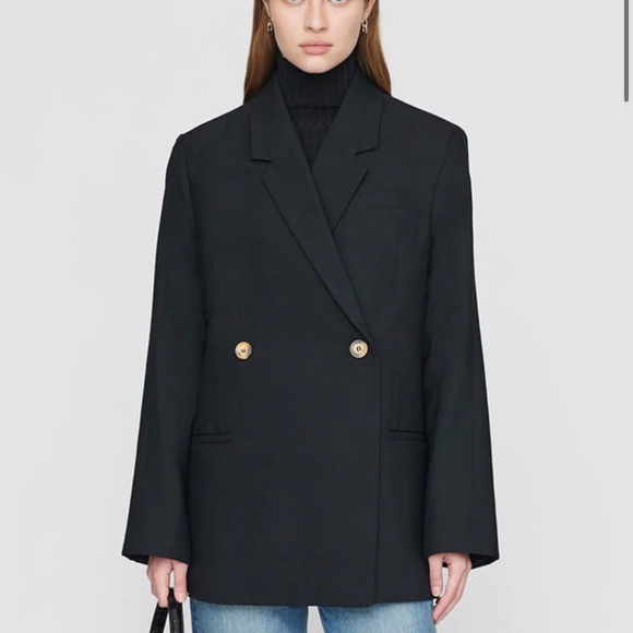 Anine Bing Kaia Black Blazer - Picture 1 of 2